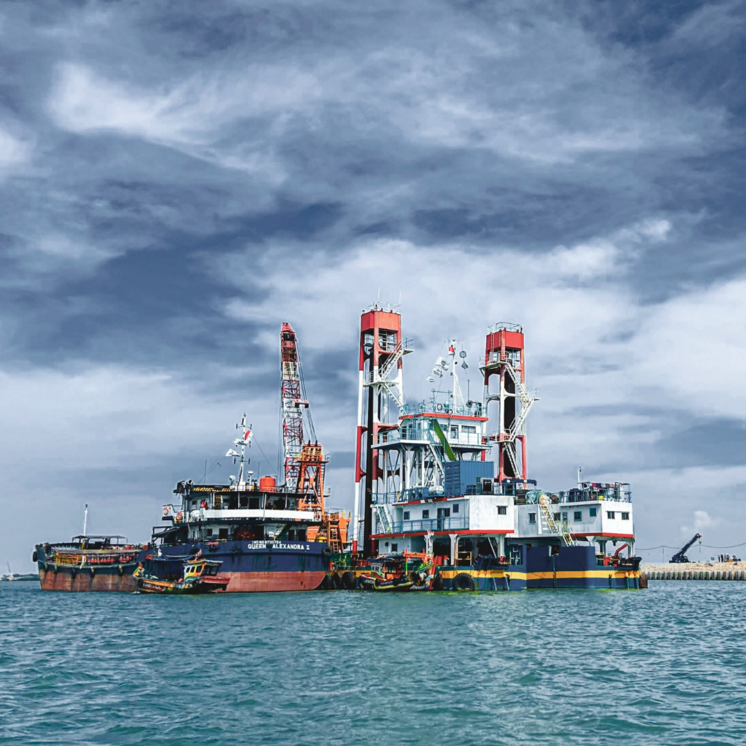 Ravebo scrubber installed on marine vessel exhaust and vent systems